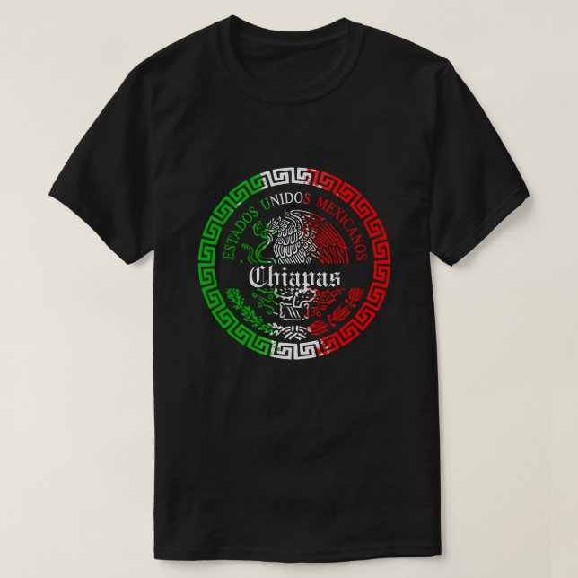 Estado de Chiapas mexico Emblem Shirt (Design vorne)