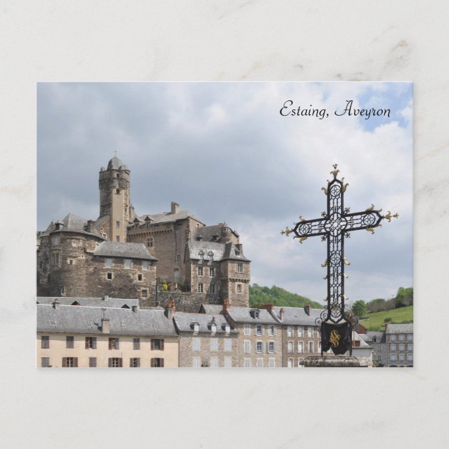 Estaing, Frankreich, Postkarte (Vorderseite)