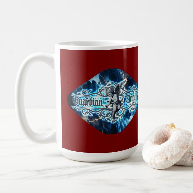 Estampa Anjo - Guardian Angel – Caneca Kaffeetasse (Mit Donut)