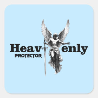 Estampa Anjo - Heavenly Protector - Adesivo Quadratischer Aufkleber