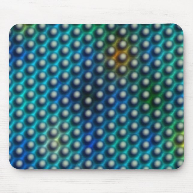 Estampa azul com esferas ou bolinhas mousepad (Vorne)