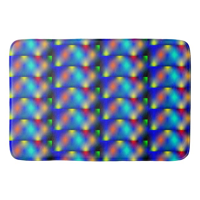 Estampa colorida, 'escama quadrada'. badematte (Vorderseite)