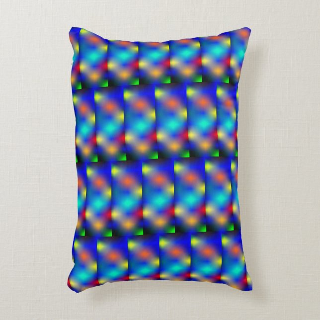 Estampa colorida, 'escama quadrada'. dekokissen (Vorderseite(Vertikal))