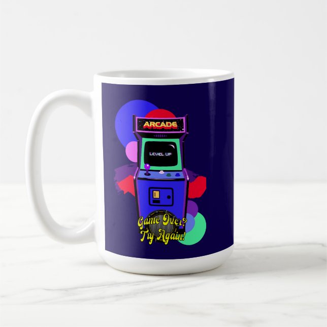 Estampa Game - Retro Arcade Game - Caneca Kaffeetasse (Links)