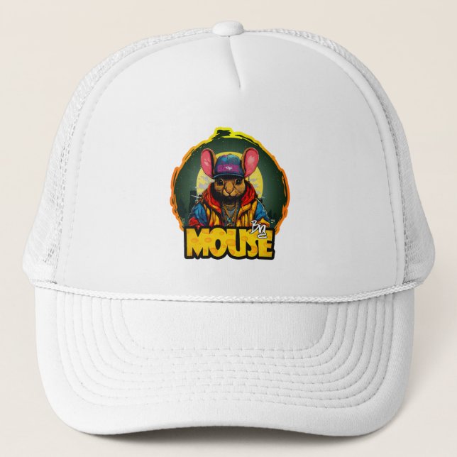 Estampa Hip Hop - Big mouse - Bone Truckerkappe (Vorderseite)