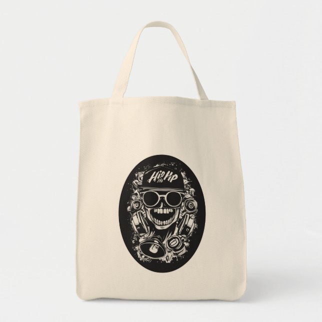 Estampa Hip Hop - Hip Hop Skull Vibes - Bolsa Tragetasche (Vorne)
