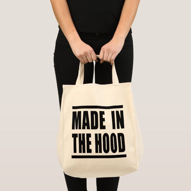 Estampa Hip Hop - Made in the Hood - Bolsa Tragetasche (Vorderseite (Produkt))