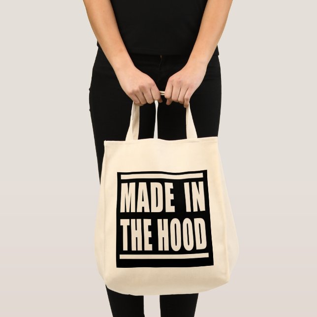 Estampa Hip Hop - Made in the Hood - Bolsa Tragetasche (Vorderseite (Produkt))
