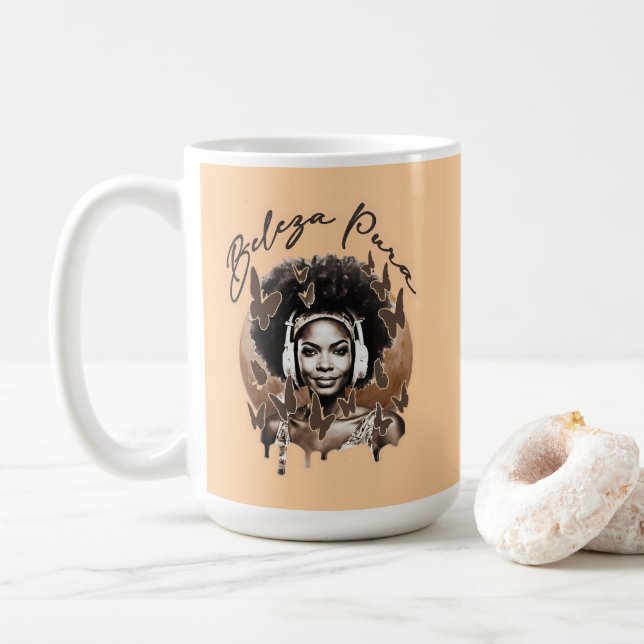 Estampa Moda - Pure Beauty – Caneca Kaffeetasse (Mit Donut)