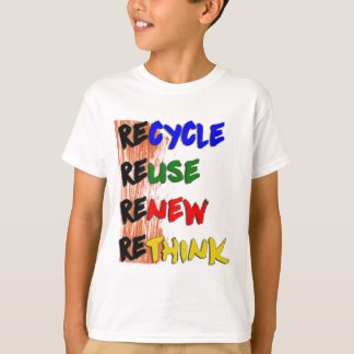 Estampa Recicle reutilize renove repense T-Shirt