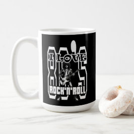 Estampa Rock - I Love 80s Rock’n’Roll – Caneca Kaffeetasse