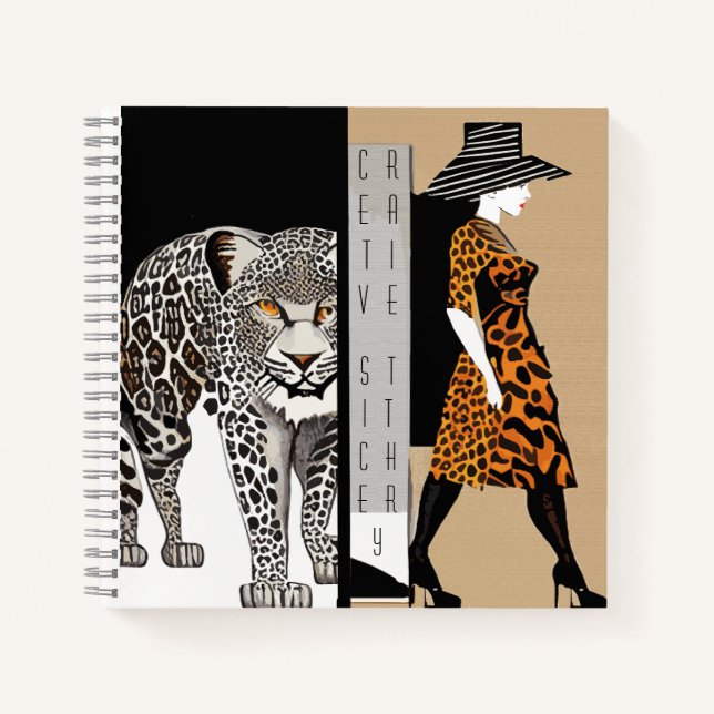 Estampado Animal Print Notizbuch (Vorderseite)