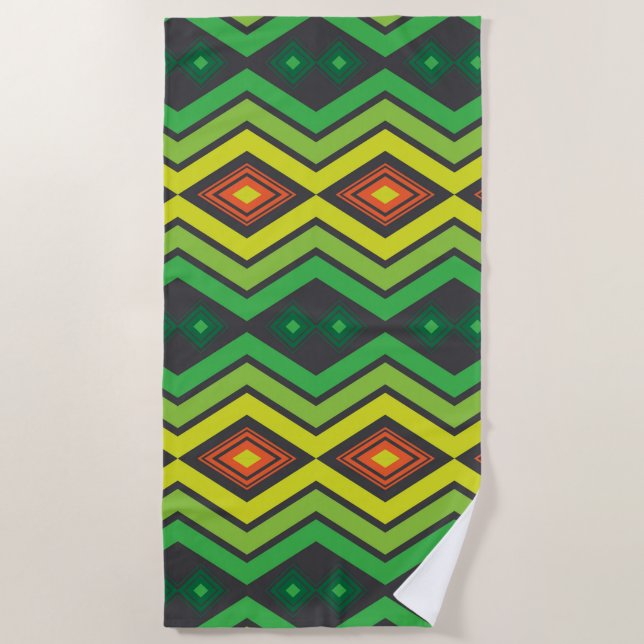 Estampado Tribal Selvático   Strandtuch (Vorderseite)