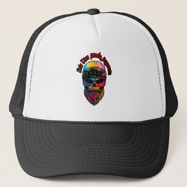Estampas Hip Hop - Colorful Skull - Bone Truckerkappe (Vorderseite)