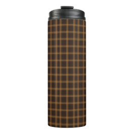 Estate Autumn Heritage Plaid | Luxus Braun Camel Thermosbecher