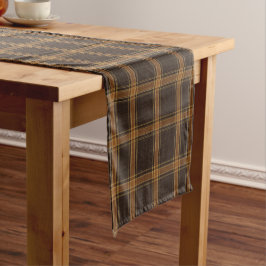 Estate Herbst Heritage Plaid | Luxus Braun Camel Kurzer Tischläufer