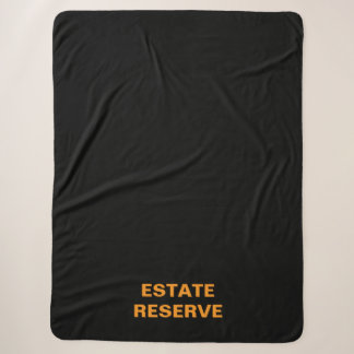 Estate Reserve Premium-Typografie Schwarz Sherpadecke