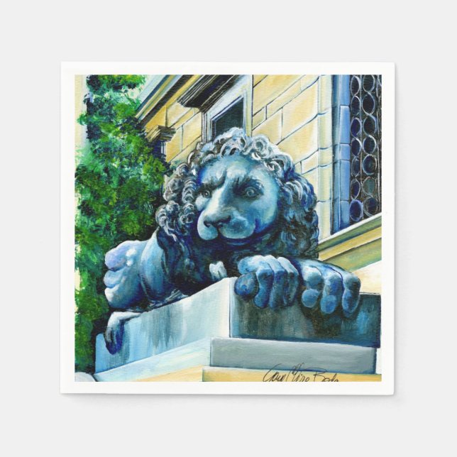 Esteemed Feline, Washington DC, USA Serviette (Vorderseite)