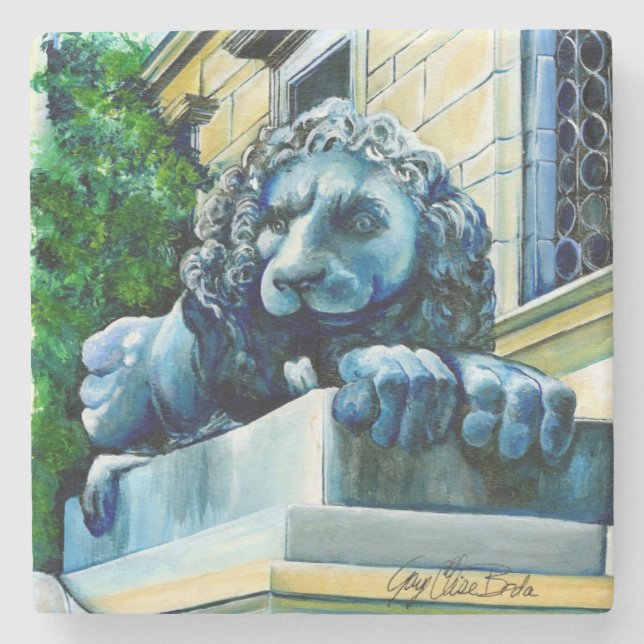 Esteemed Feline, Washington DC, USA Steinuntersetzer (Vorderseite)