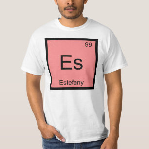 Estefany Name Chemie Element Periodensystem T-Shirt
