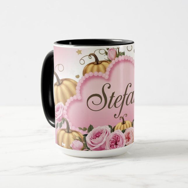 Estefany - Whimsical Pink Cloud Tasse (Vorderseite Links)