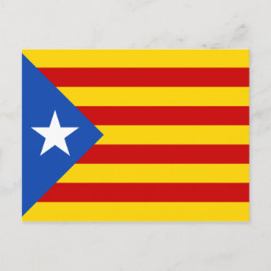 Estelada-Flagge Kataloniens Postkarte