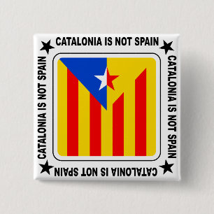 Estelada Katalanische Flagge Button
