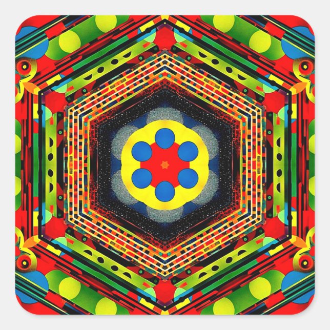 Estelar 257 quadratischer aufkleber (Vorderseite)
