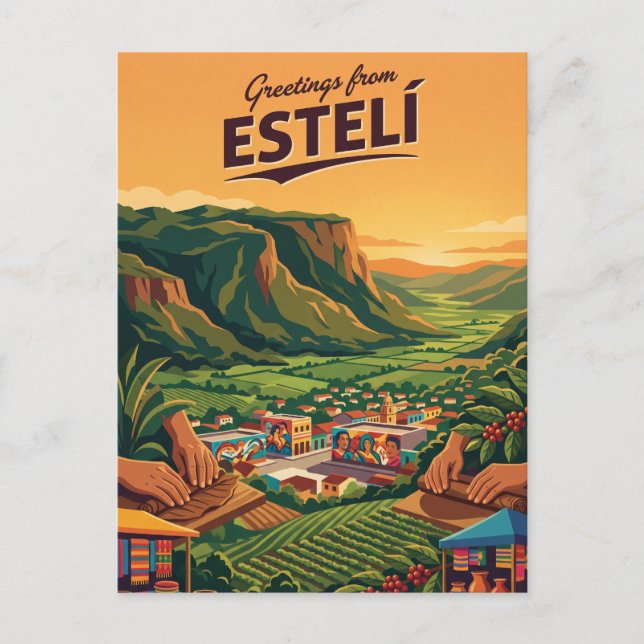 Estelí Nicaragua Postkarte (Vorderseite)