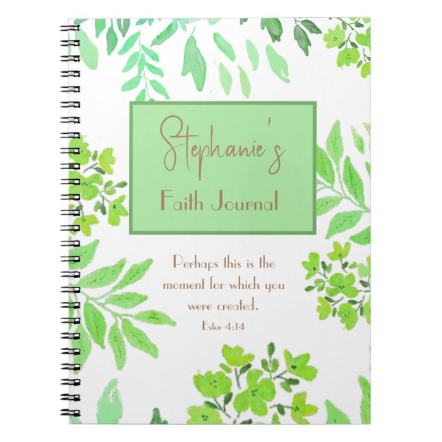 Ester 4:14 - Vielleicht ist dies der Moment Grün Notizblock (Vorderseite)