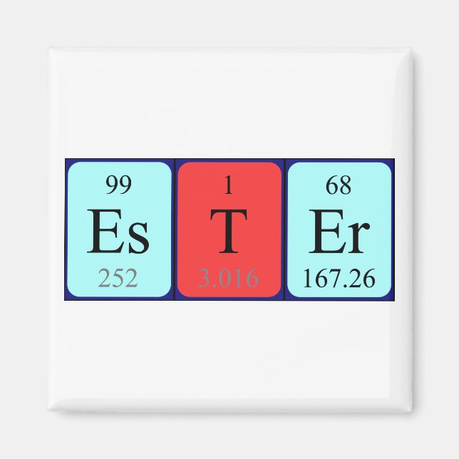 Ester-Periodenmagnet Magnet (Vorne)