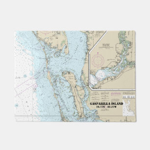 Estero Bay to Lemon Bay Schönwetterkarte 1426 Tü Fußmatte