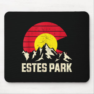Estes Park Bergabenteuer Colorado Staatsflagge Mousepad