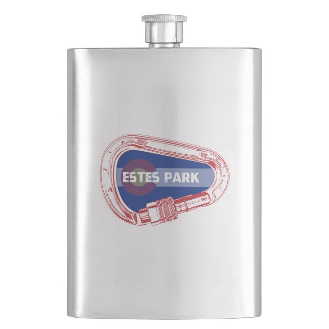 Estes Park Climbing Carabiner Flachmann (Vorderseite)
