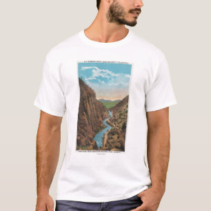 Estes Park, Co - Ansicht von großem Thompson Canon T-Shirt