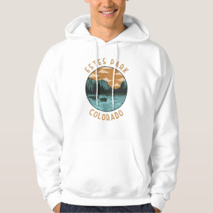 Estes Park Colorado Distressed Circle Hoodie