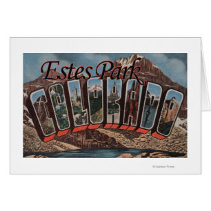 Estes Park, Colorado - große Buchstabe-Szenen