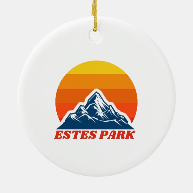 Estes Park, Colorado Keramik Ornament (Hinten)
