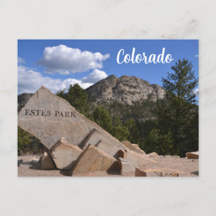 Estes Park Colorado Landschaftlich Postcard Postkarte