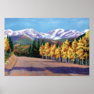 Estes Park Colorado Mummy Range von Trail Ridge R Poster