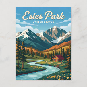 Estes Park Colorado Postkarte