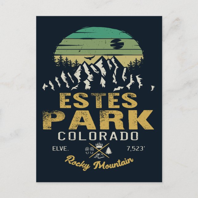 Estes Park Colorado - Rocky Mountain National Park Postkarte (Vorderseite)
