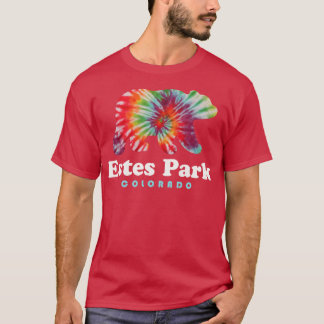 Estes Park Colorado Rocky Mountains Bär Tie Dye T-Shirt