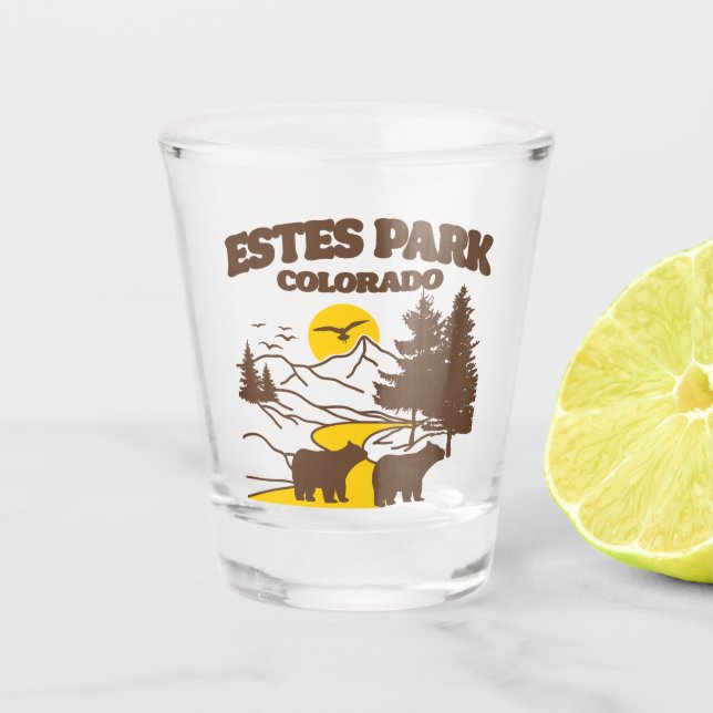 Estes Park, Colorado Schnapsglas (Vorderseite)