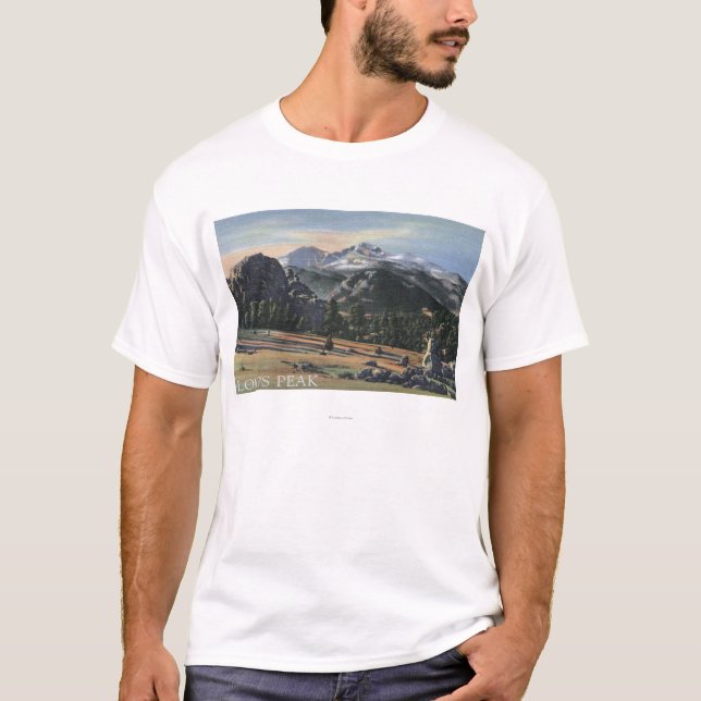 Estes Park, Colorado - sehnt sich Höchstansicht T-Shirt (Vorderseite)