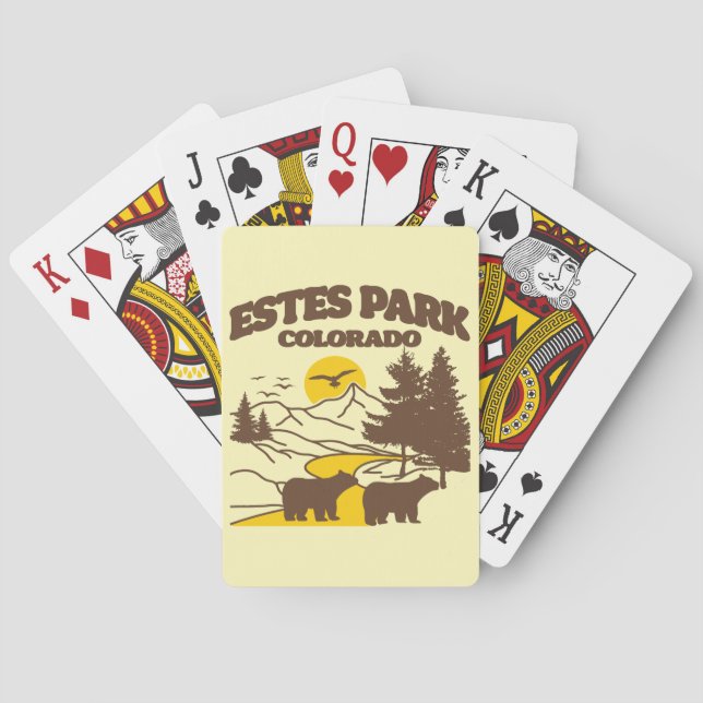 Estes Park, Colorado Spielkarten (Rückseite)