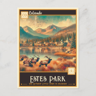 Estes Park, Colorado   Vintage Postkarte