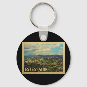 Estes Park Colorado Vintage Travel Schlüsselanhänger