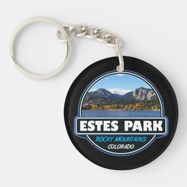 Estes Park Colorado Wandern neben dem Wasser Schlüsselanhänger (Vorderseite)