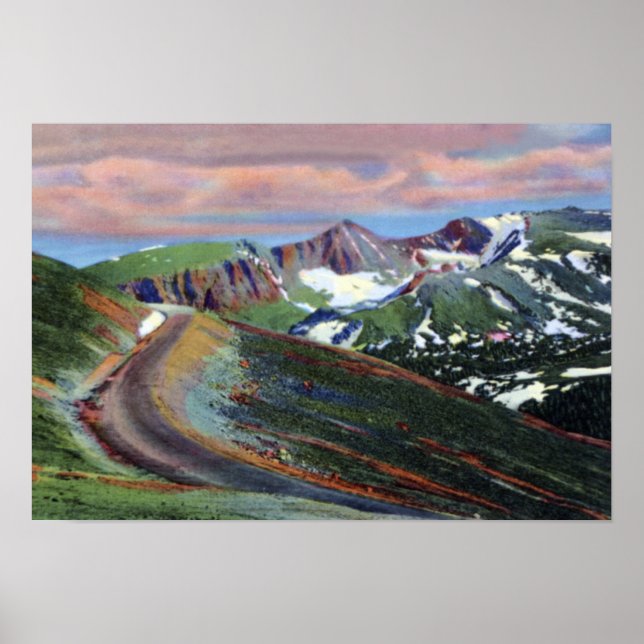 Estes Park Colorado Wandern Rad Highlights Poster (Vorne)